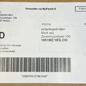 Verzendlabel baardstel